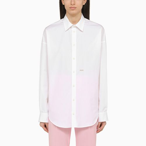 Camicia Bib bianca in cotone - Dsquared2 - Modalova