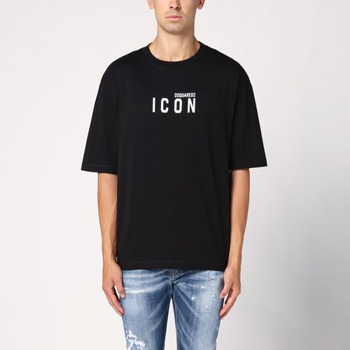 Schwarzes T-Shirt Icon - Dsquared2 - Modalova