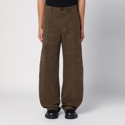 Pantalone ampio militare con usure - Dsquared2 - Modalova