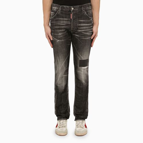 Black washed jeans with denim wears - Dsquared2 - Modalova