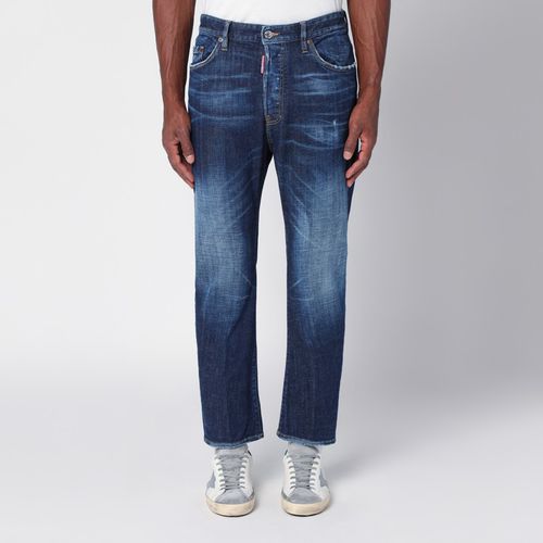 Jeans blu effetto slavato in denim - Dsquared2 - Modalova