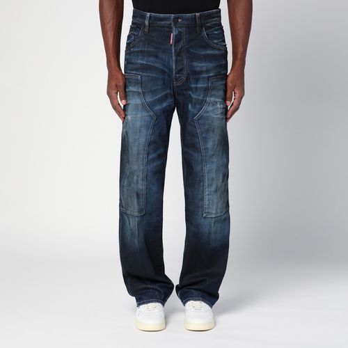 Jeans blu navy in denim slavato - Dsquared2 - Modalova