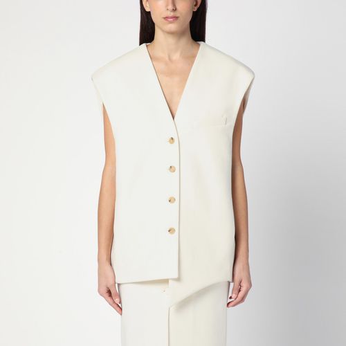 Gilet Wallis bianco in lana - Margaux Lönnberg - Modalova