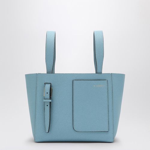 Borsa a secchiello Soft Micro color ceruleo - Valextra - Modalova