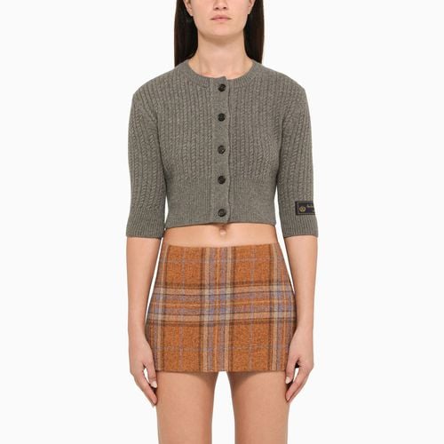 Grey cropped cardigan - We11done - Modalova