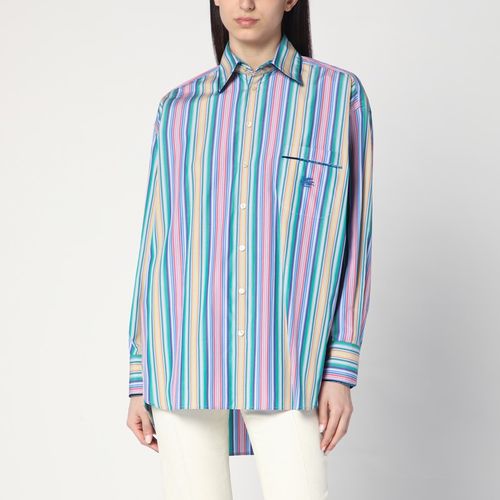 Multi-coloured striped cotton shirt - ETRO - Modalova