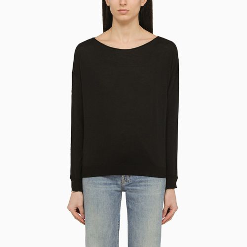 Black wool sweater - Roberto Collina - Modalova