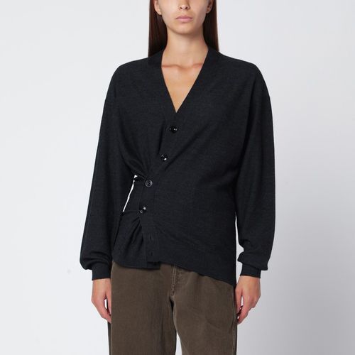 Charcoal grey wool-blend cardigan - LEMAIRE - Modalova