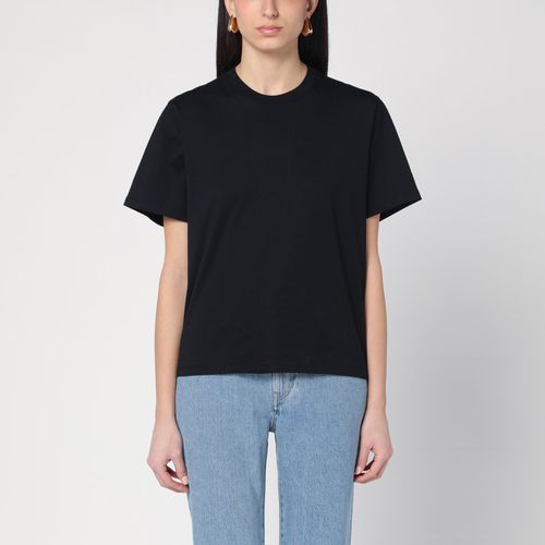 Black cotton crew-neck T-shirt - Loulou Studio - Modalova