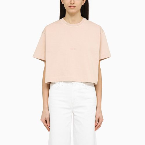 Peony Rose cotton cropped T-shirt - AUTRY - Modalova