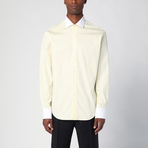 Cream-coloured cotton shirt - Prada - Modalova