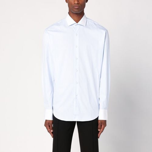 Light blue cotton shirt - Prada - Modalova