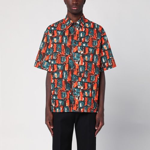 Multicoloured cotton print shirt - Prada - Modalova