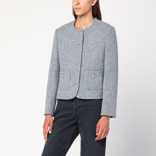 Grey mélange tweed jacket - Dunst - Modalova