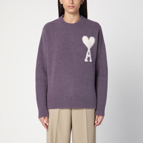 Ami De Coeur lilac crew-neck jumper - Ami Paris - Modalova