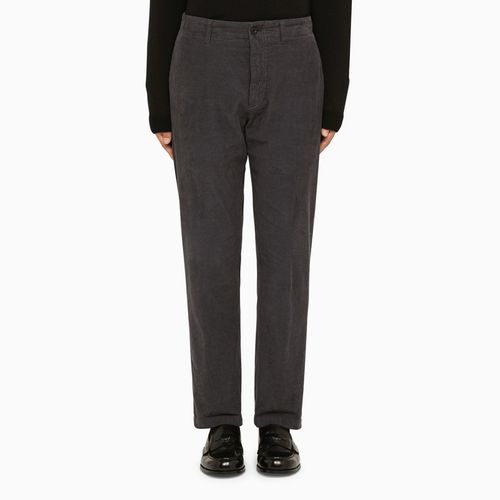 Regular grey ribbed trousers - Department 5 - Modalova