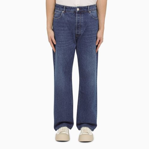 Blaue Denim-Jeans mit normaler Passform - Ami Paris - Modalova