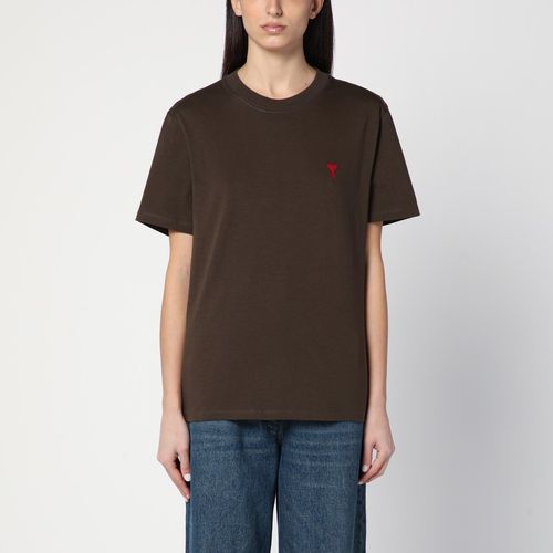 Ami De Coeur brown t-shirt - Ami Paris - Modalova