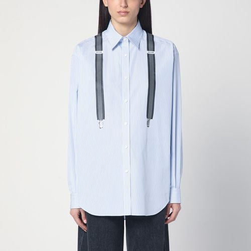 White shirt with strap print - Moschino - Modalova