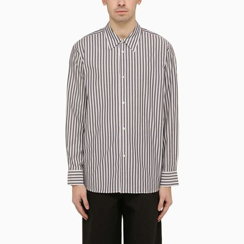 Navy blue and cream striped shirt - Studio Nicholson - Modalova