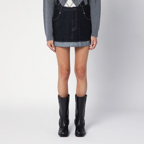 Floriane miniskirt in dark denim - Semicouture - Modalova