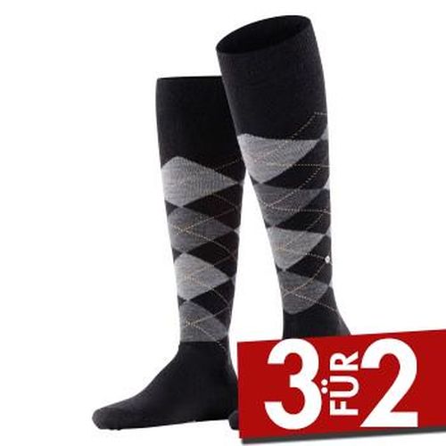 Edinburgh Wool Knee High Sock Dunkelgrau Gr 40/46 - Burlington - Modalova