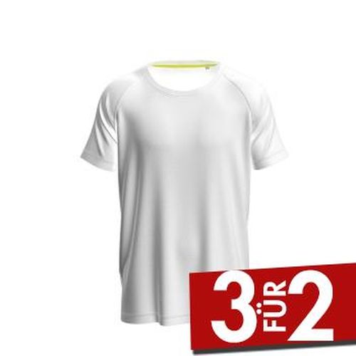 Active 140 Raglan For Men Weiß Polyester Medium Herren - Stedman - Modalova