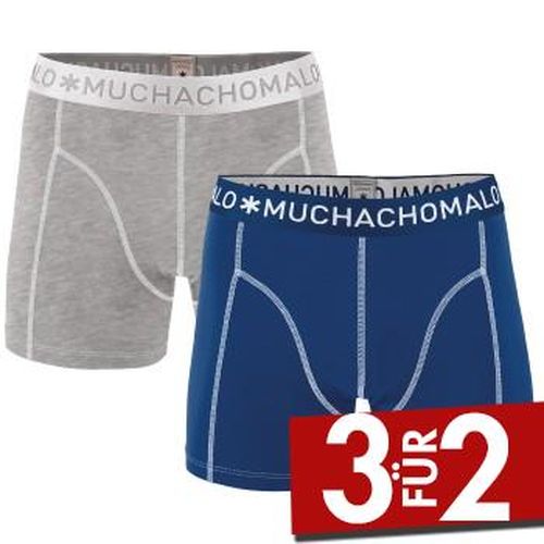 P Cotton Stretch Basic Boxers Blau/Grau Baumwolle Small Herren - Muchachomalo - Modalova