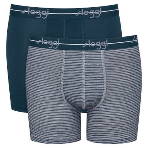 P Men Start Short C2P Grau gestreift Baumwolle Medium Herren - Sloggi - Modalova