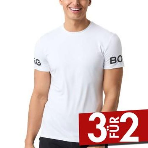 Performance Tee Weiß Polyester Small Herren - Björn Borg - Modalova