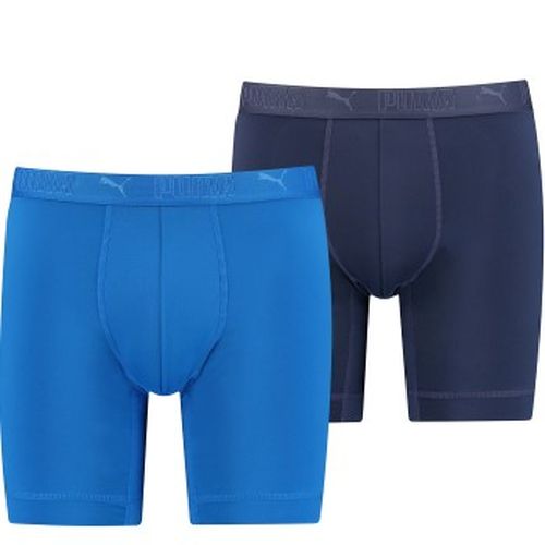 P Sport Microfiber Long Boxer Blau Polyester Medium Herren - Puma - Modalova