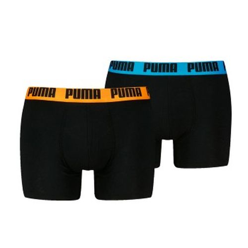 P Men Everyday Basic Boxer Schwarz/Orange Baumwolle Small Herren - Puma - Modalova