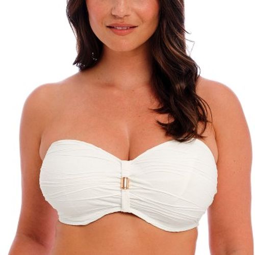 Beach Waves Underwire Bandeau Bikini Weiß Polyamid E 85 Damen - Fantasie - Modalova