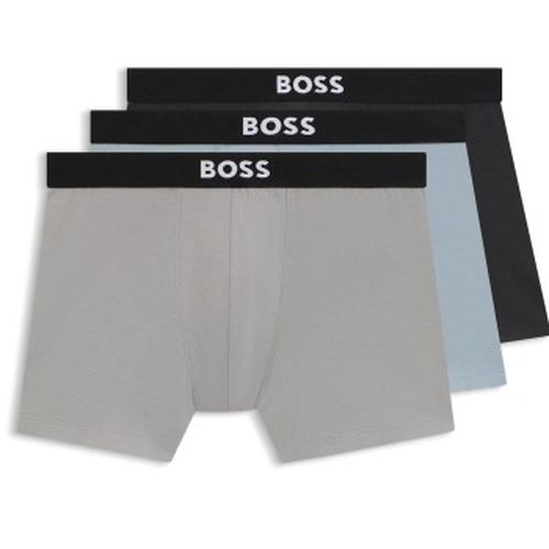 P ONE Boxer Brief Blau/Grau Baumwolle Medium Herren - BOSS - Modalova