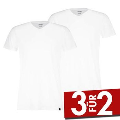P Basic V-neck Tee Weiß Baumwolle Medium Herren - Puma - Modalova