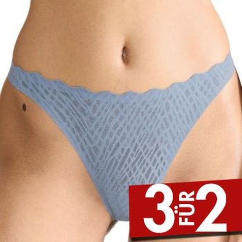 ZERO Feel Bliss String Brief Blau/Grau Large Damen - Sloggi - Modalova