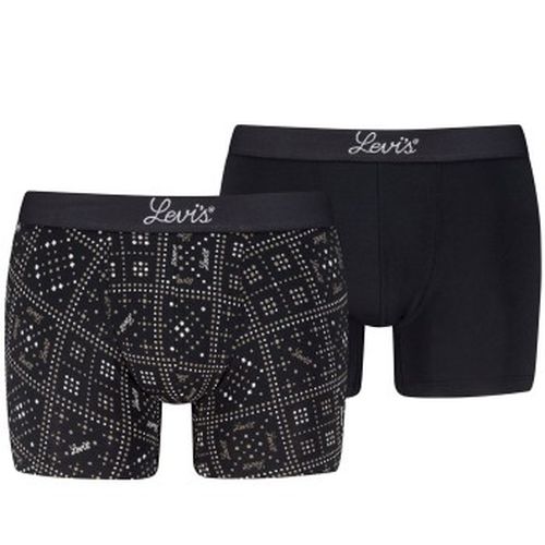 P Boxer Briefs Cotton Patterned Schwarz Muster Baumwolle Medium Herren - Levis - Modalova
