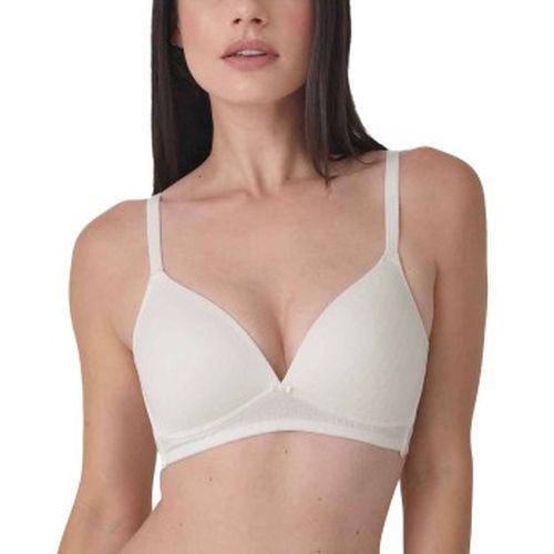 BH Bamboo Jacquard Padded Soft Bra Elfenbein Viskose A 70 Damen - sassa - Modalova