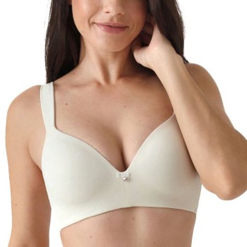 BH Rhombus Jacquard Non-Wired Bra Elfenbein B 75 Damen - sassa - Modalova