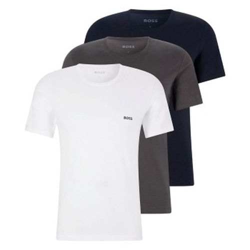 P Classic Crew Neck T-shirt D1 Weiß/Grau Baumwolle Medium Herren - BOSS - Modalova