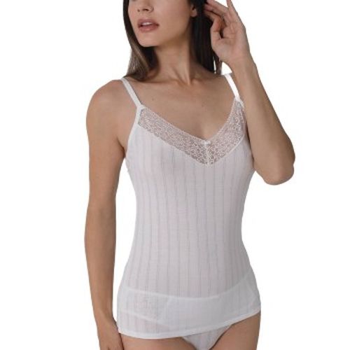Natural Striped Top Elfenbein Viskose 38 Damen - sassa - Modalova