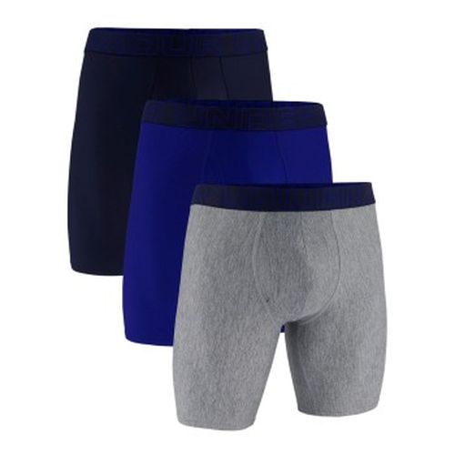 P Performance Tech Solid 9in Boxers Grau/Blau Polyester Medium Herren - Under Armour - Modalova