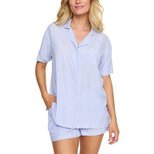 Viscose Short Pyjama Set Hellblau Viskose Small Damen - Damella - Modalova