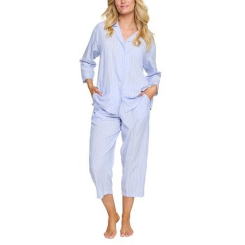 Viscose Long Pyjama Set Hellblau Viskose Small Damen - Damella - Modalova