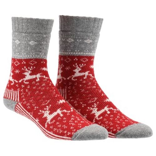Wool Socks With Pattern Rot/Grau Gr 39/42 Damen - Damella - Modalova