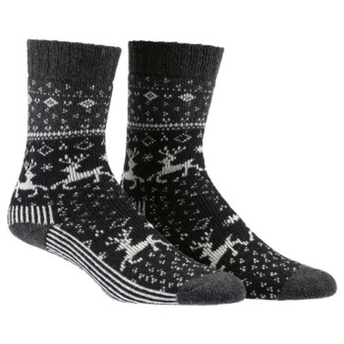 Wool Socks With Pattern Schwarz/Grau Gr 39/42 Damen - Damella - Modalova