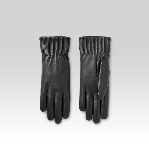 Leather Glove Ribbed Luxe (Women, , XS) - Canada Goose - Modalova