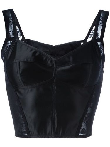 Dolce & Gabbana top crop - Noir - Dolce & Gabbana - Modalova