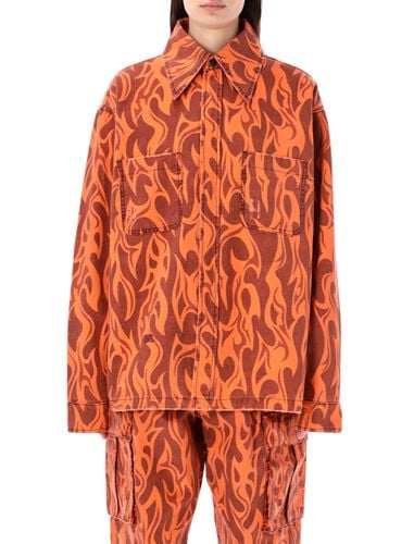 ERL Printed Flame Shirt - ERL - Modalova