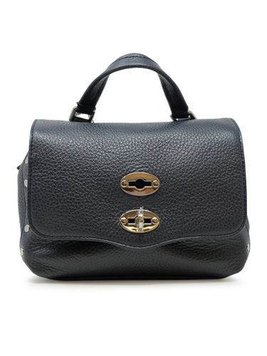 Z0520 Dark Navy Postina Daily Giorno Baby Leather Handbag - Zanellato - Modalova